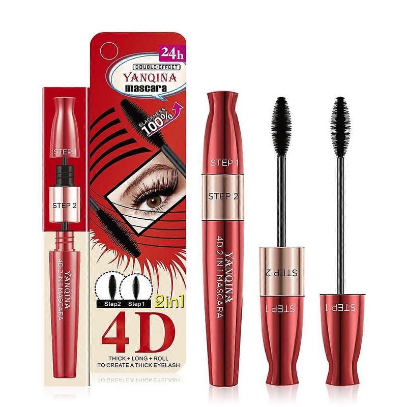 4D Silk Fiber Lash Mascara Double Ended Mascara Lasting Smudge-proof Mascara