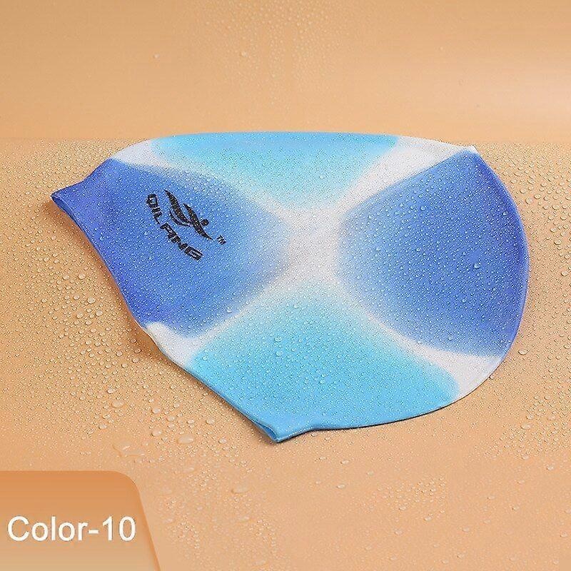 Silicone Swimming Cap Women Men Waterproof Flexible Gel Ear Long Hair Protection Swim Pool Hat Cover For Adult Children Kids