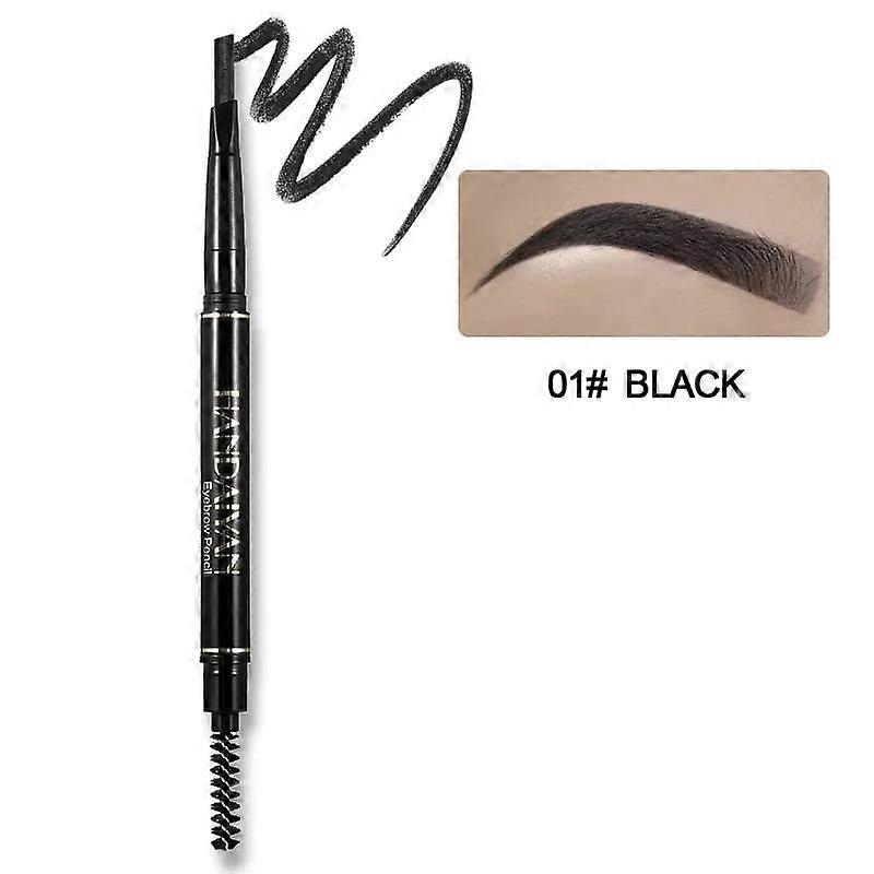 Waterproof Dual-end Eyebrow Pencil, Long-lasting Natural Finish, 5 Shades