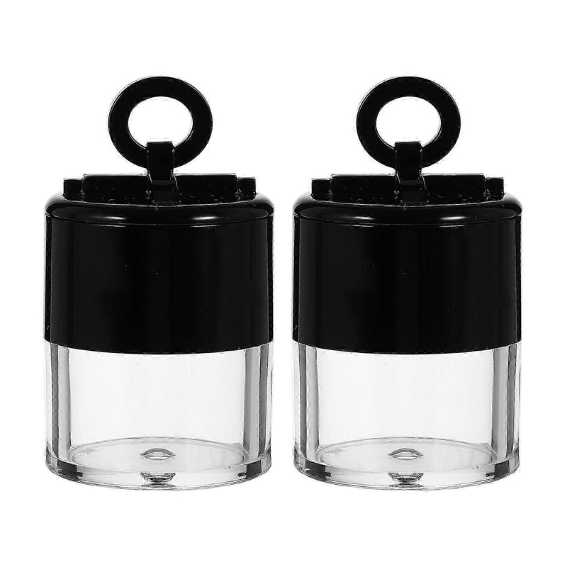 2 Pcs Makeup Containers Sponge Powder Puff Powder Puff Case Makeup Powder Case Makeup Powder Box Face Powder Jar