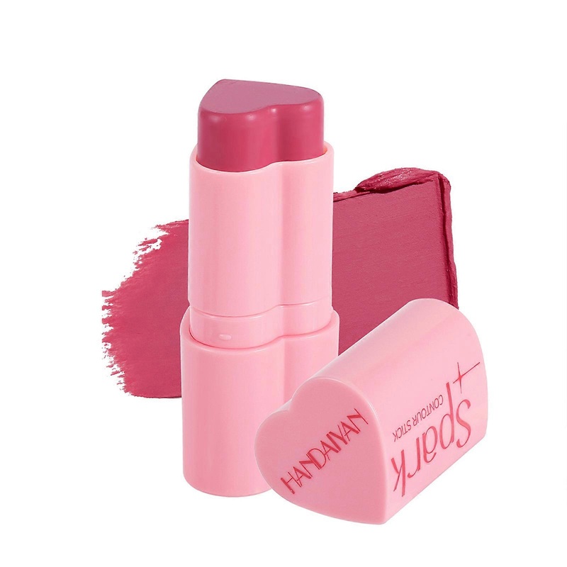 Blush Highlighter Heart Blush Balm Finishing Stick Face Highlighting Pearl Fine Glitter Makeup