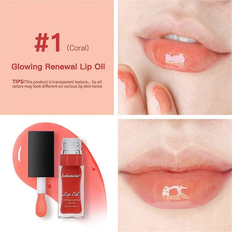 Hydrating Lip Glow Oil,Moisturizing, 5 Pink