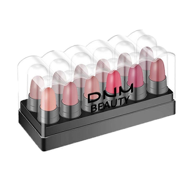 Ladies Beauty Makeup Sexy Hydrating Long Lasting Matte Lip Gloss Lipstick 12PCS HarmonyHub563