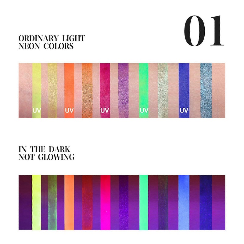 Makeup Palette Fluorescent UV Water-soluble Body Painting Palette Festival Stage Makeup