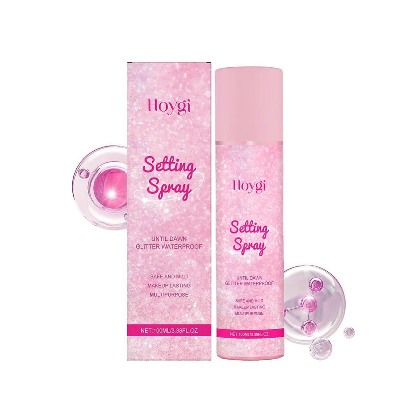 Shimmer Setting Spray, Makeup Long-Lasting Anti-Rub Natural Mist Surface Refreshing Moisturizing Oil Control Setting Spray