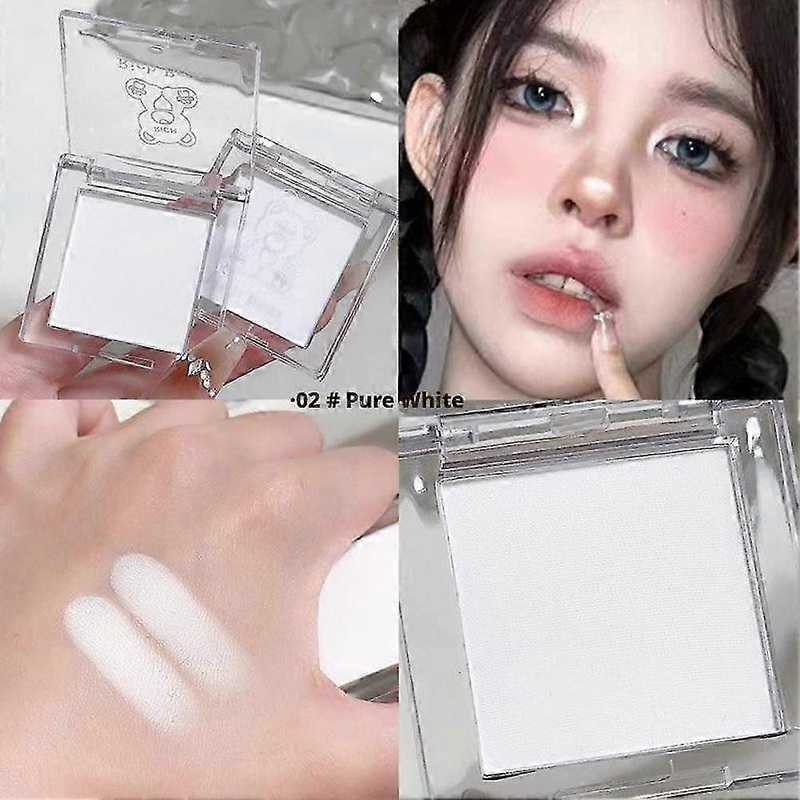 White Eyeshadow Brightening Tear G-roove Monochrome Matte High Gloss Powder 4g