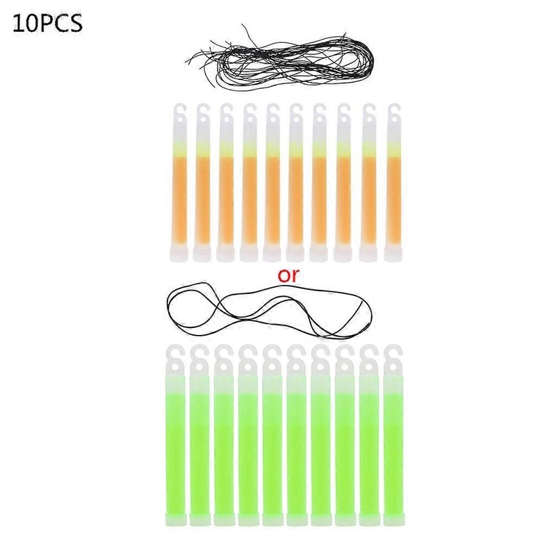 10Pcs Industrial Grade Glow Sticks Ultra Bright SnapLights with 12 Hour Duration  green