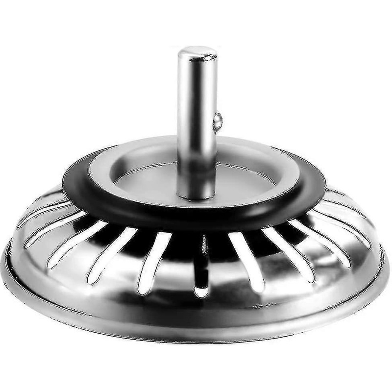 Sink Strainer Plug 80 Mm, 1 Piece Basket Strainer Sink Waste Plug Replacement, Stainless Steel Sink Filter Cover Cap Hair Stopper For Kitchen Or Bathr