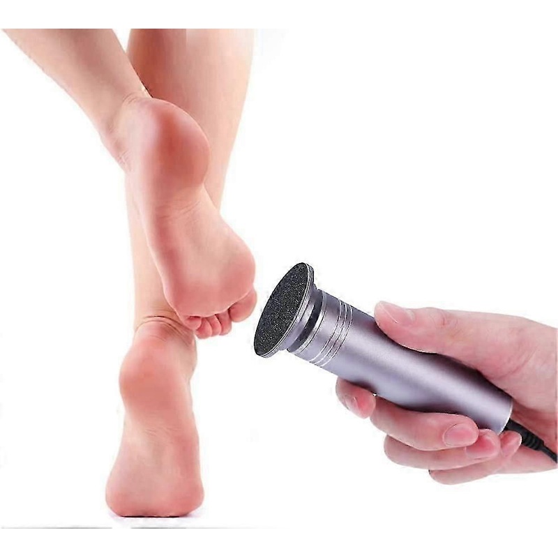 Upgraded Electric Foot Callus Remover,Multi-Speed Adjustable, with Replaceable Pads(Gray)