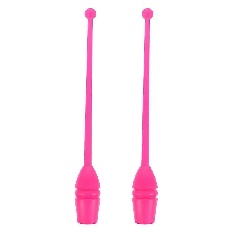 2pcs Calisthenics Stick Artistic Calisthenics Stick Resin Calisthenics Pole Colorful Gymnastic Stick for Gym