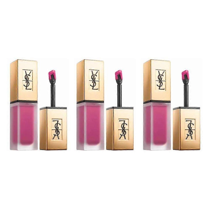 3 x Yves Saint Laurent Tatouage Couture Liquid Matte Lip Stain – 19 Fuchsia Intime