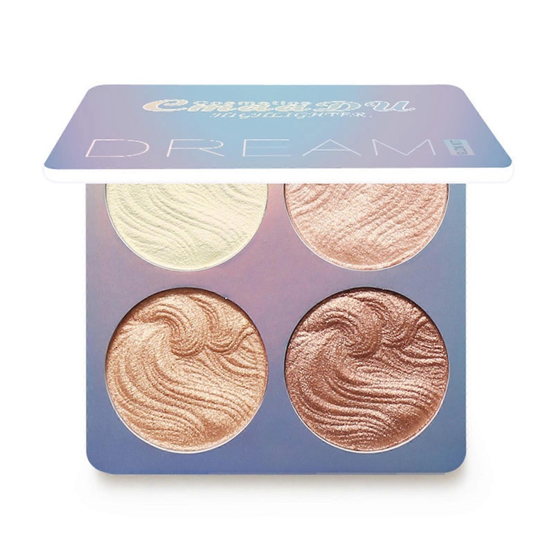 Shimmer Highlighter Longwear Makeup Highlight Bronzer Shaping Palette Eyeshadow Palette Shiny Glitter