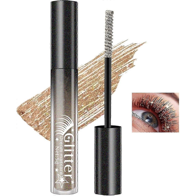 Sparkling Glitter Mascara  Waterproof Shimmer for Dramatic Lash Looks