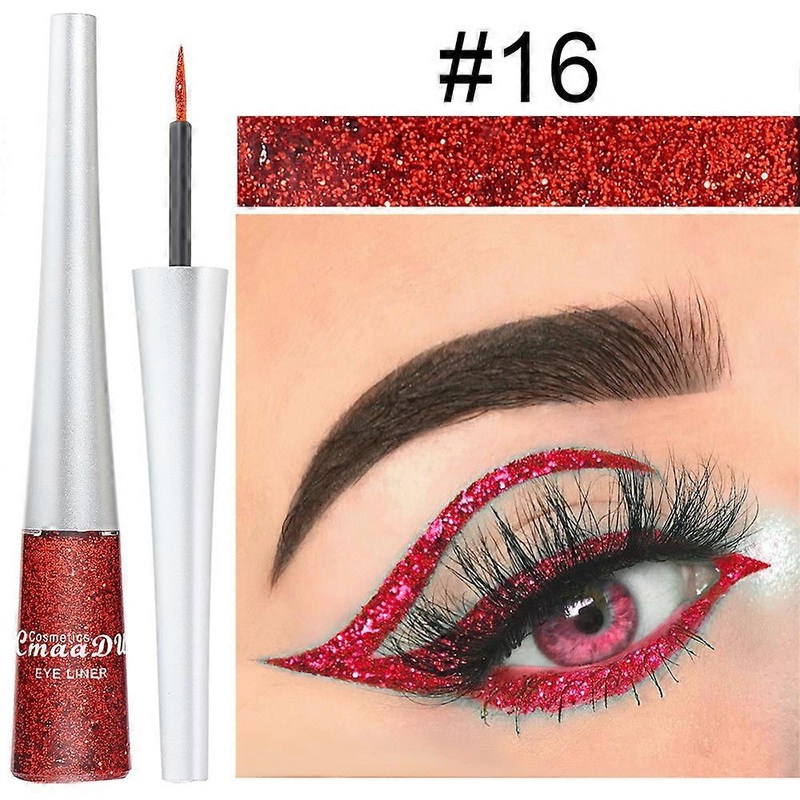 Super Glitter Liquid Eyeliner Durable Waterproof Shining Shimmer 16 Colors Liquid Eyeliner Makeup