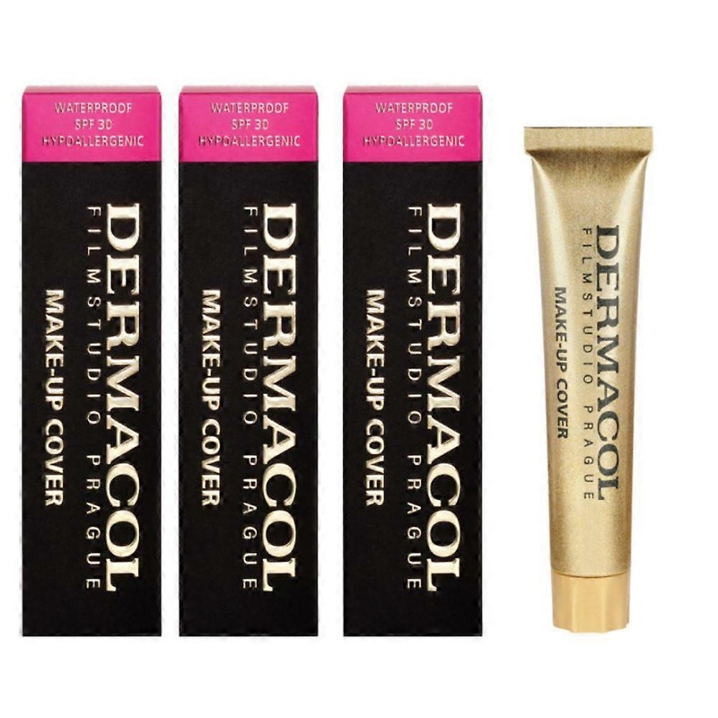 3 x Dermacol Make Up Cover SPF30 Waterproof Hypoallergenic 30g Boxed – 225