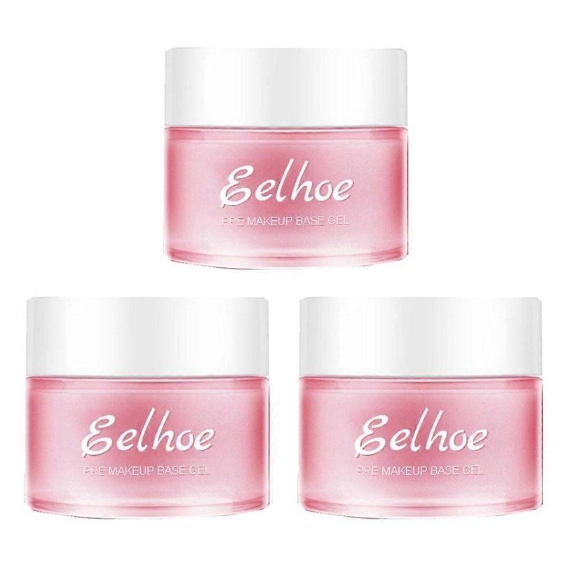 3pcs Eelhoe Base Cream Makeup Primer Gel Concealer Makeup Primer Moisturizing Isolation Primer Shrink Pores Face Beauty Makeup 30ml