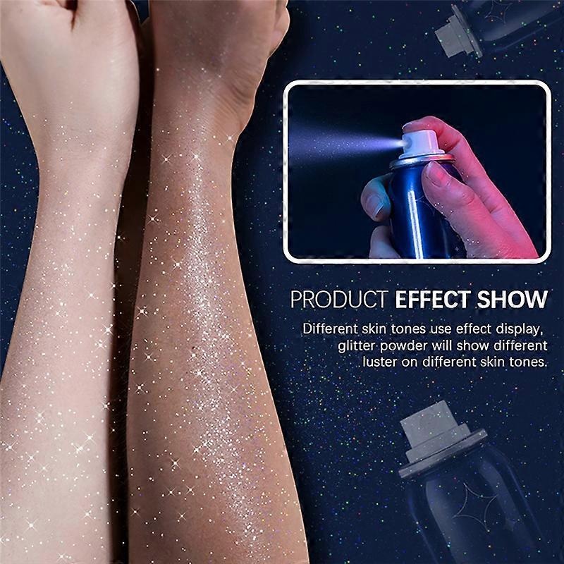 Ibcccndc Shiny Glitter Spray or Glitter Powder Shiny Body Glitter for Clothes and Hair Glitter Spray