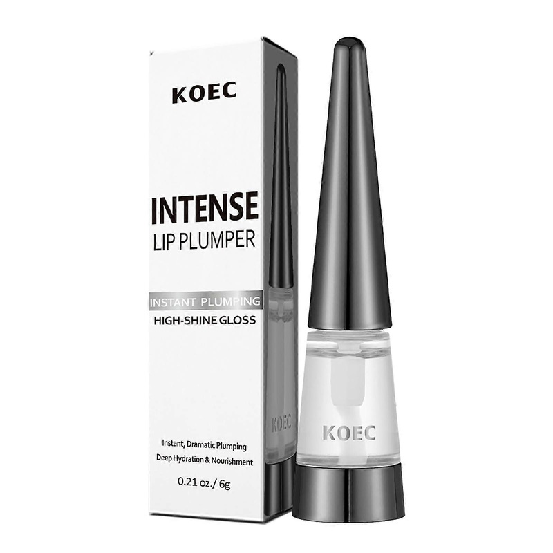 Intense Lip Plumper Gloss – Volumizing Lip Gloss, Anti-Wrinkle Hydrating Lip Gloss, Lip Enhancer Gloss for Dry Lips