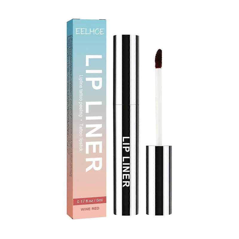 Lip Liner Lip Shaping Lip Color Waterproof Non-Smudge Lip Liner Peel-Off Lip Brush