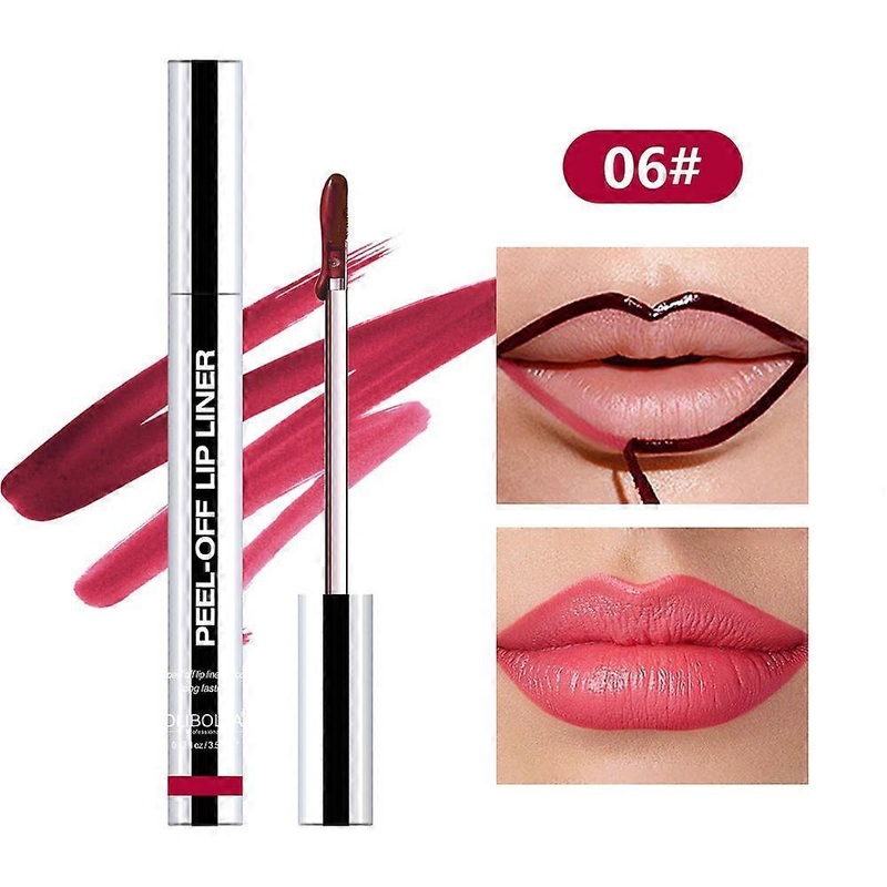 Peel Off Lip Liner Stain, Transfer-proof Waterproof Lip Tint,Non-Stick Cup Lip Stick Cosmetic, for Daily Party Use