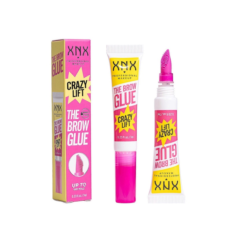 The Brow Glue Crazy Lift, Brow Lamination Gel with Strong Hold & Built-In Styling Comb – Clear Eyebrow Gel