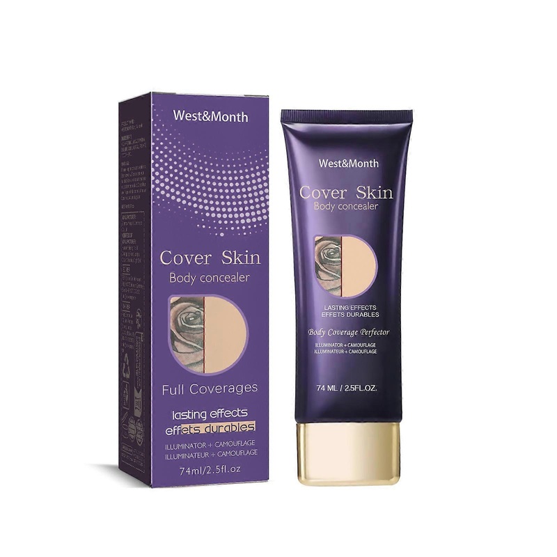 West & Month 74ml Body Concealer Waterproof Cover Tattoo Scars Birthmark Scars Invisible Body Concealer