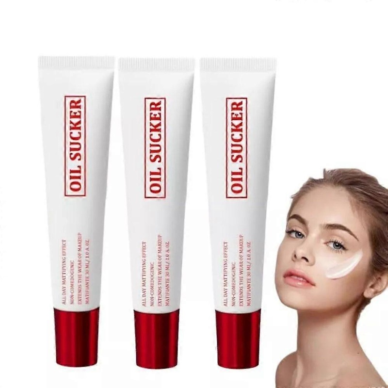 1-3PCS Oil Sucker, Extreme Mattifying Alkaline Primer, Natural matte Primer