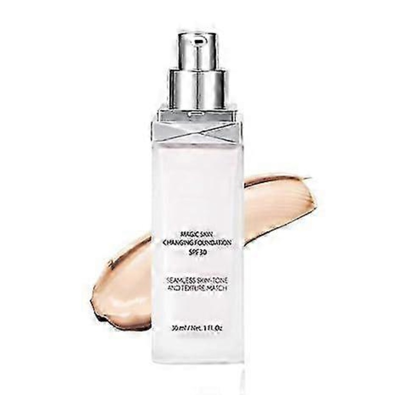 1-3X Magic Skin Changing Foundation, Color Changing Foundation for Older Women, Liquid Skin Changing Foundation
