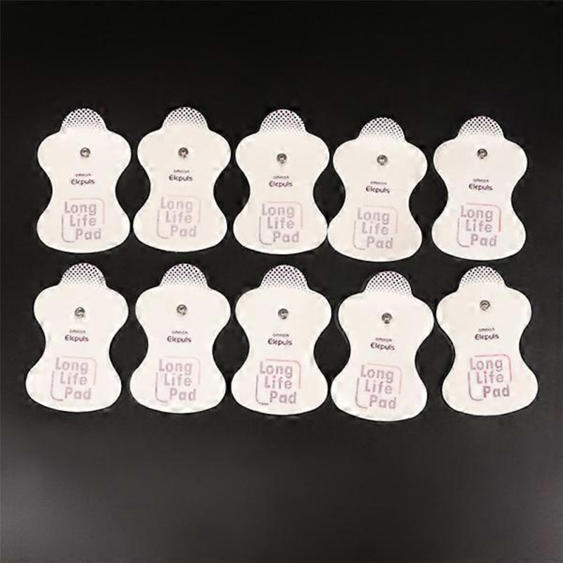 10 pcs electrode replacement pads for Omron massagers Elepuls L White onesie