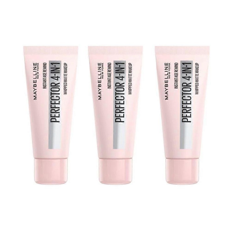 3 x Maybelline Instant Anti Age Perfector 4-in-1 Whipped Matte Makeup – 03 Medium