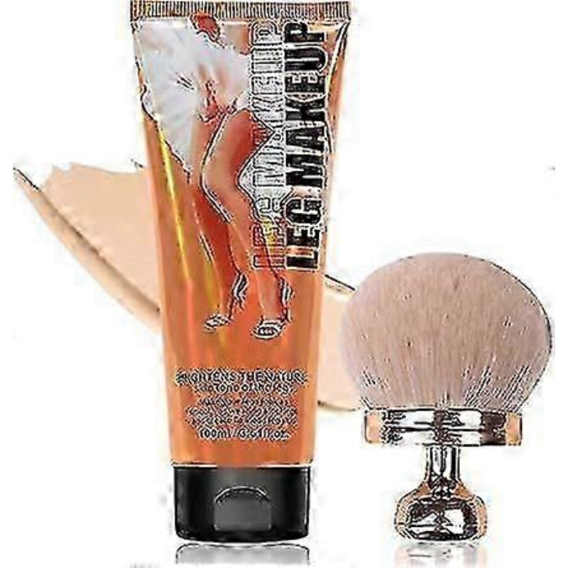 Miracle De Paris Leg Makeup Cream & Brush Set, Miracle De Paris Body Coverage Perfector, All Over Complexion Perfector for Legs,Tattoo Cover Up Makeup