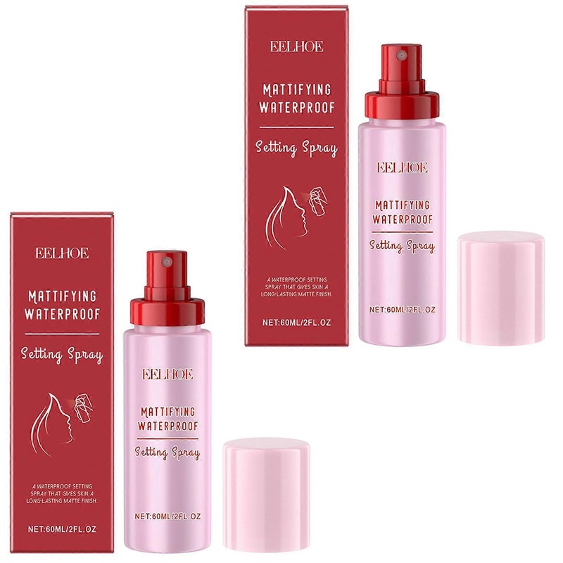 Powder Melting Glass Setting Spray Mattifying Waterproof Setting Spray Ultra-Smooth Finish Setting Mist