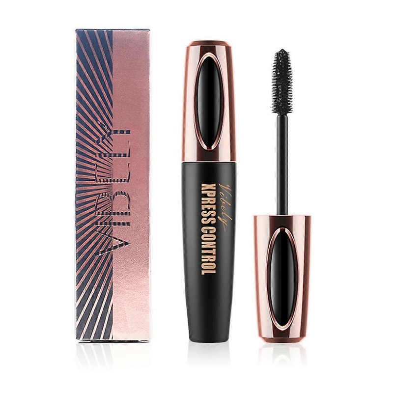 Vibely 4D Silk Fiber Eyelash Mascara Long-lasting Extension Makeup Kit Black Natural Waterproof Eye Lashes