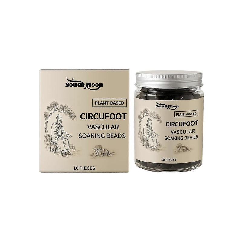 1-6pcs SOUTH MOON 10PCS Circufoot Vascular Soaking Beads Foot Bath Pearls with Mugwort And Angelica