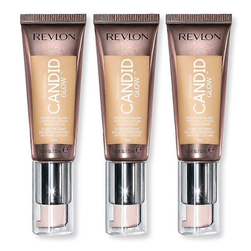 3 x Revlon Photoready Candid Moisture Glow Foundation – 120 Buff
