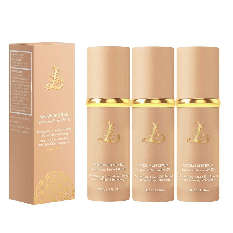 3X 4-in-1 Color Changing Foundation with SPF 50+, Medium Spectrum Foundation Makeup, Full Coverage & Long Lasting