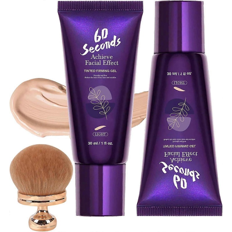 60 Second Tinted Firming Gel – Face & Body Coverage Perfector, Tattoo Cover Up Makeup, Leg Makeup Waterproof No Transfer, All Over Complexion Perfecto