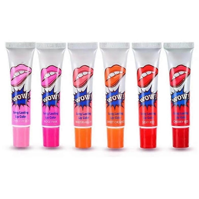 6Colors Magic Tattoo Lip Gloss , Lip Colour Peel Off Tint
