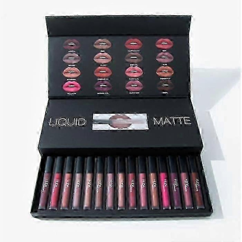 Hudabeauty 16pcs/set Christmas Kit Liquid Matte Lipsticks LIMITED EDITION