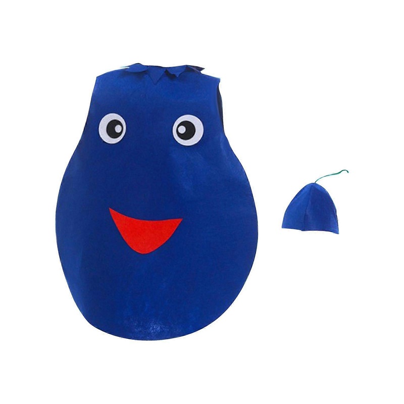 Kids Blueberry Costume Cosplay Fruit Costume for Halloween Props Role Play