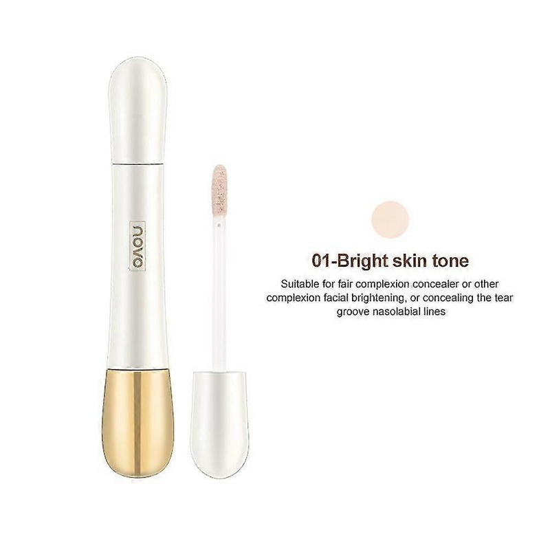2 in 1 Foundation Anti-wrinkle Concealer, Foundation Stick With Built-in Brush