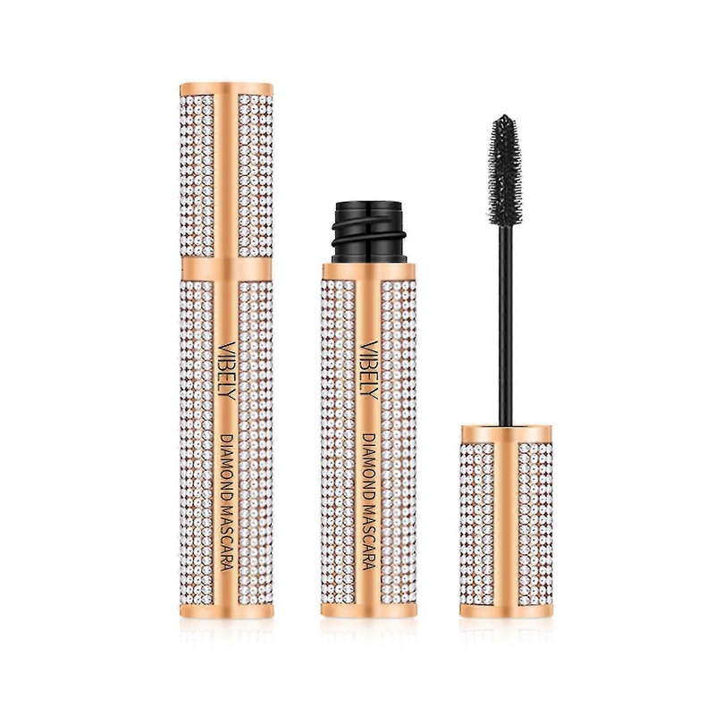 4d Diamond Silk Fiber Lash Mascara Waterproof Long Lasting Mascara For Eyelash Extension Black Volume Fast Dry Thick Fg