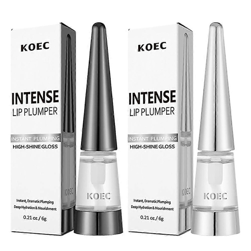 1-3X Lip Plumper, Hydrating & Volumizing Clear Lip Gloss, Microneedling Effect & Hyaluronic Acid for Fuller, Smoother Lips