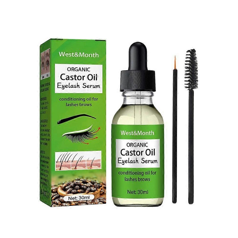 100% Natural Castor Essence Oil Eyelash Growth Essential Oils Serum Hair Treatment Eyebrow Rapid Growth Liquid