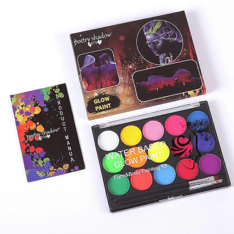 15 Color Non Toxic Face Body Paint Make Up Palette Kit Water Based Oil Painting
