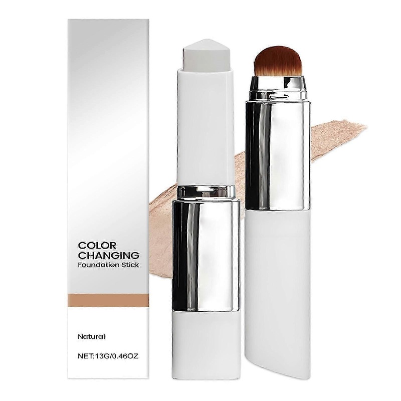 2 in 1 Color-Changing Foundation-Stick, Medium to Full Coverage Dewy Finish Base Makeup, Great Present Idea_Lucky_B