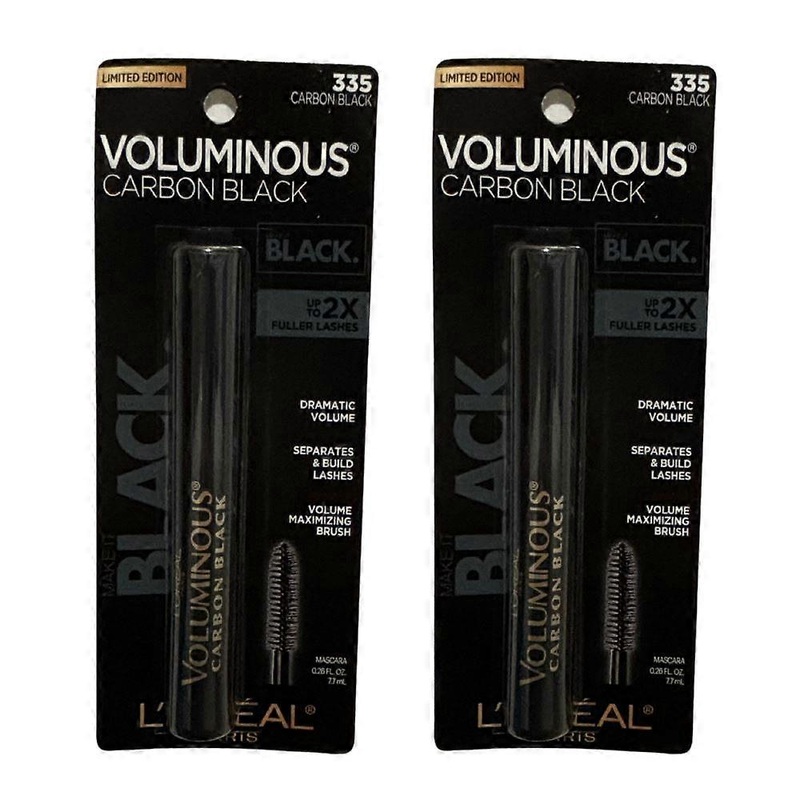 2 x L’Oreal Paris Voluminous Mascara 7.7ml – 335 Carbon Black