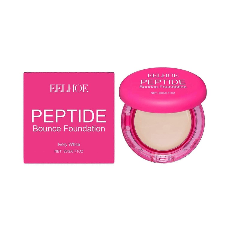 Peptide Bounce Balm Foundation Lasting Full Coverage Concealer Covers Spot Blemishes Brightening Oil Control Makeup Base Cream