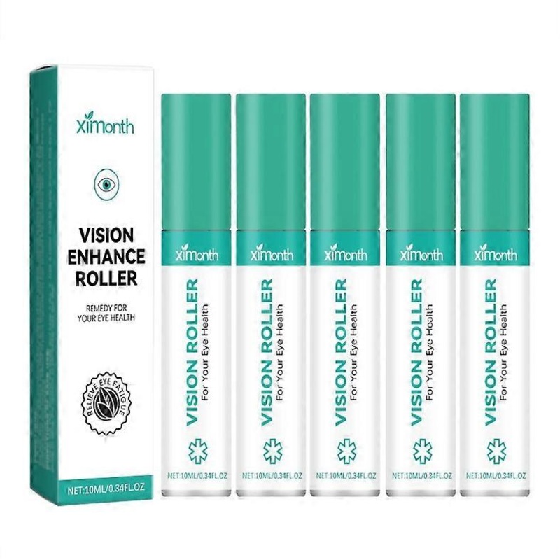 1-5x Adult Teen Eye-Vision Enhance Roller Reduces Fatigue Eyes Care Roller for Relieves Tired Dry Eyes 10ml