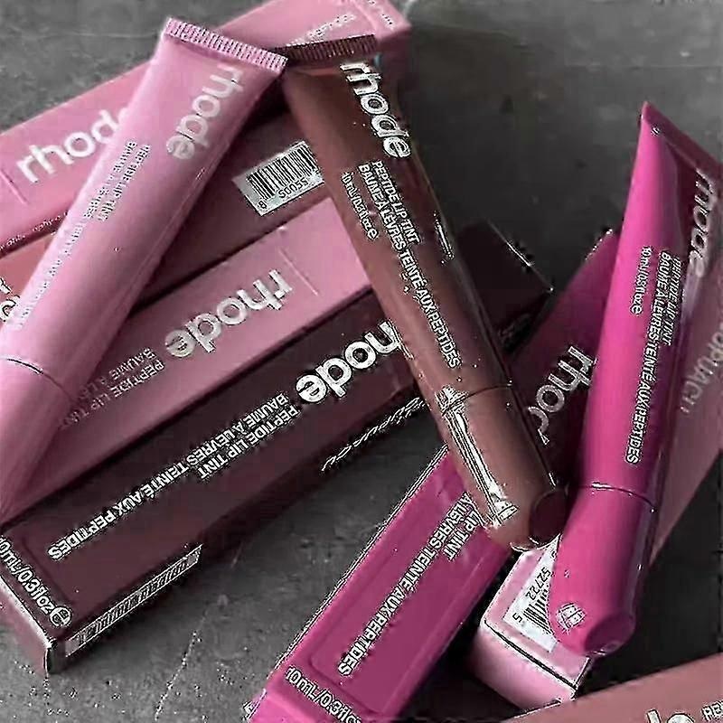 10ml 4 Colors Rohde Lip Balm Phone Cover Lip Gloss Long Lasting Moisturizing Lipstick Toast Raspberry Jelly Clear Lip Glaze